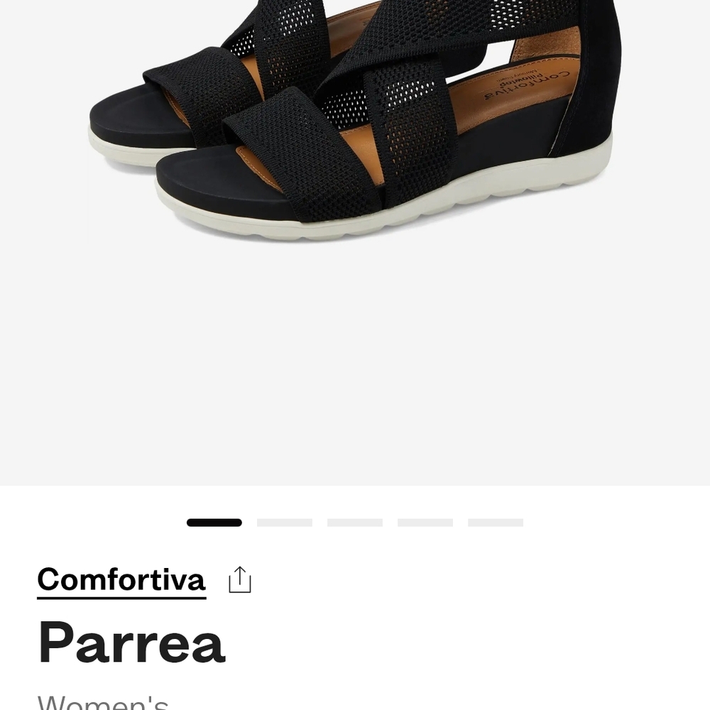 Comfortiva Parrea Women's Black Sandals